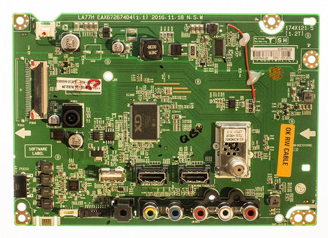 LG 49LJ5100 TV EAX67267404 Main Board- EBT64559805