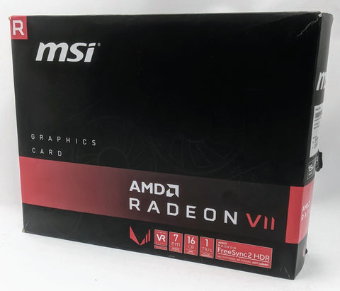 MSI AMD Radeon VII 16GB PCI-E 7nm Graphics Card