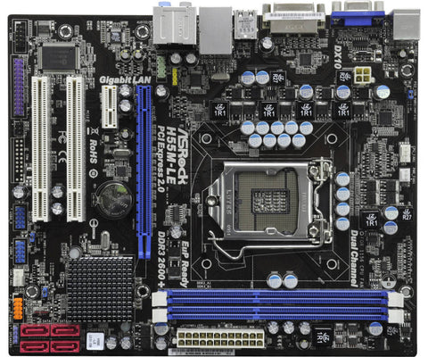 ASRock H55M-LE Desktop Motherboard- 80-MXGE30-A1