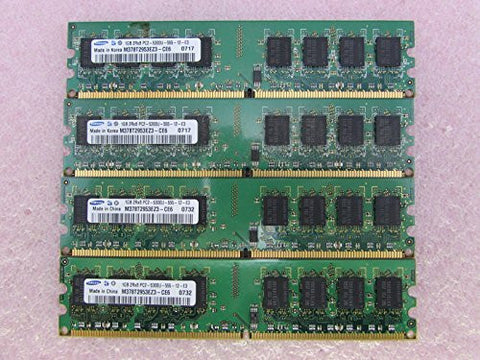 Samsung M378T2953EZ3-CE6 4GB 4 x 1GB PC2-5300U DDR2 667 NonECC Unbuff Memory Kit