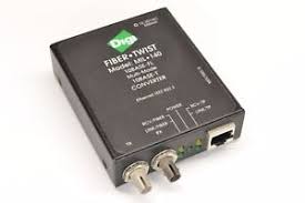 Digi Fiber-Twist Mil-140 Fiber-to-Ethernet 10BASE-T Converter