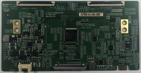 Samsung 75UK6190PUB 4K LED TV 47-6021199 T-Con Board- HV750QUB-N9D