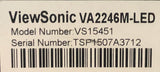 Viewsonic VA2246M-LED 21.5" LED Monitor