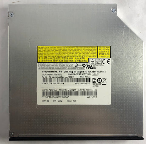 Lenovo ThinkCentre A70z AIO AD-7740H DVD/CD Rewritable Drive- 45K0433
