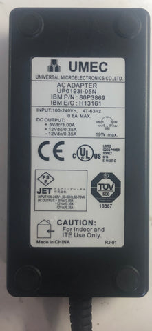 IBM Rs6000 Workstation UP0193I-05N 19W Power Supply- 80P3869