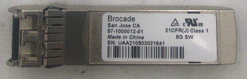 Brocade 57-1000012-01 8GB SFP+ Network Optical Transceiver