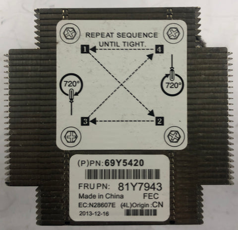 IBM x3100 M4 Server Heatsink Assembly- 81Y7943