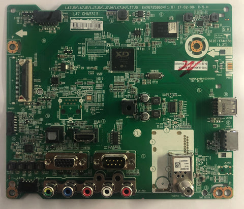 LG 49LV340H LCD TV EAX67258604 Main Board- EBT64652805