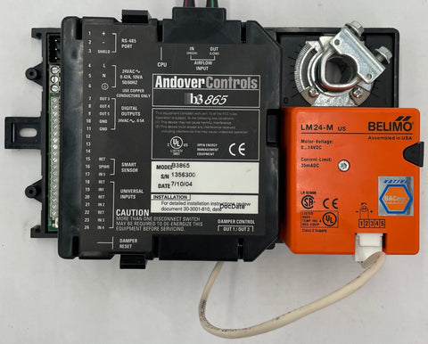 Andover Controls B3865 VAV Controller With Actuator Transducer Transmitter