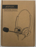 Agptek HA0080 Hands-Free Call Center Noise Cancelling Corderd Telephone Headset
