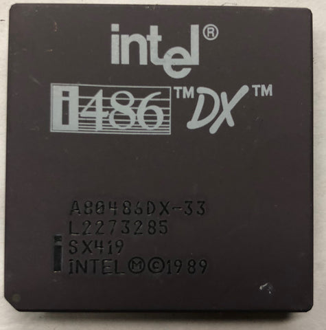 Intel 33 MHz Desktop CPU Processor- SX419