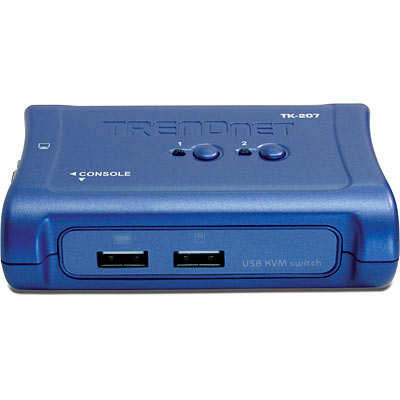 TRENDnet 2-Port USB KVM Switch- TK-207