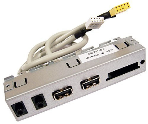 HP Pavilion P2-1106 Desktop Front I/O USB Audio Assembly- 662727-001
