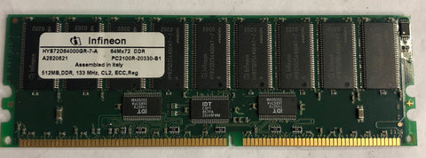 Infineon 512MB Server DDR RAM Memory- HYS72D64000GR-7-A