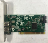 Dell Dual Port FireWire LS2-FAE10 PCI Controller Card- H924H