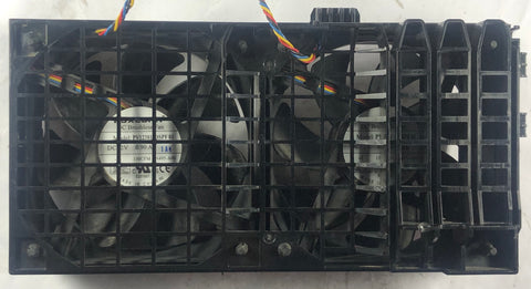 Dell Precision T5500 Desktop Dual Cooling Fan & Shroud Assembly- HW856