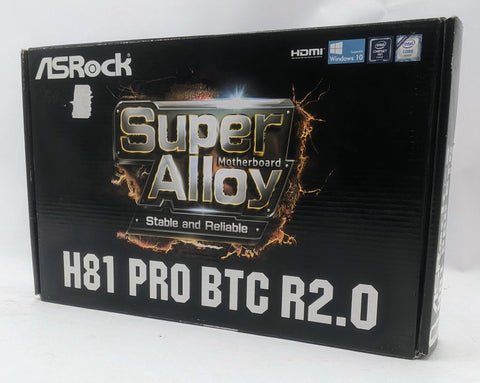 ASRock H81 PRO BTC R2.0 Mining Motherboard- 90-MXGUP0-A0UAYZ