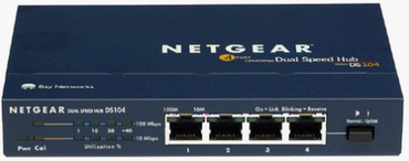Netgear 4-Port Dual Speed Hub- DS104