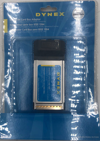 Dynex DX-FC202 2-Port FireWire/IEEE 1394 Notebook Bus Adapter Card