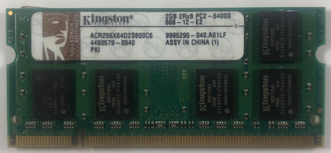 Kingston ACR256X64D2S800C6 2GB DDR2 Laptop RAM Memory