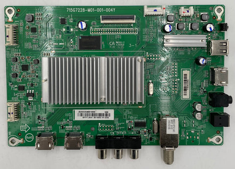 Insignia NS-39DR510NA17 LED TV 715G7228-M01-001-004Y Main Board- 756TXGCC0QK0010