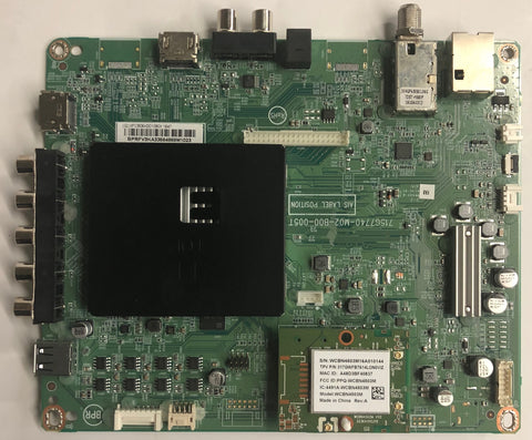 Vizio E32-D1 LED TV 715G7740-M02-B00-005T Main Board- XFCB06K001090X