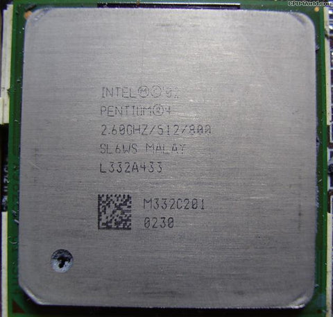 Intel Pentium 4 2.6 GHz Desktop CPU Processor- SL6WS