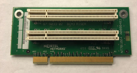 Nortel Networks BCM 400 97-9539-20 Dual Slot Riser Card- NT7B1004