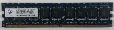 Nanya NT1GT72U8PB0BY-25D 1GB DDR2 Server RAM Memory