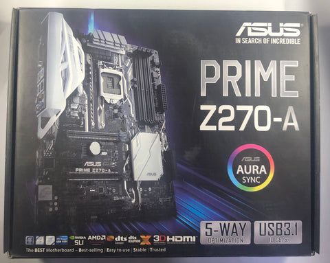Asus Prime Z270-A Desktop ATX Motherboard- 90MB0RU0-M0AAY0
