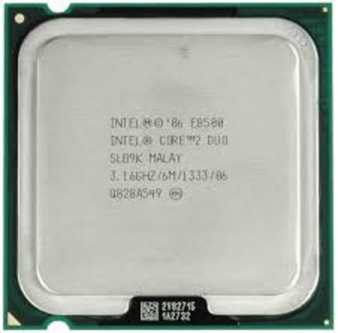Intel Core 2 Duo E8500 Desktop CPU Processor- SLB9K