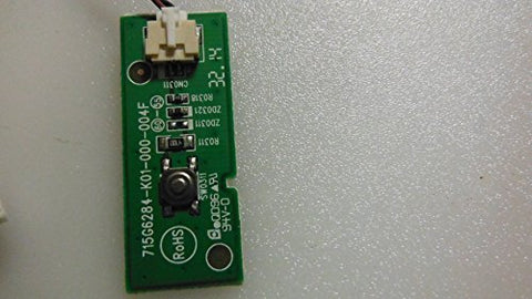Vizio D320-B1 Power Button Board- 715G6284-K01-000-004F