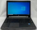 HP EliteBook 8570w Laptop- 240GB SSD, 8GB RAM, Intel i7 CPU, Windows 10 Pro