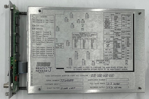 Bently Nevada Case Expansion Monitor- 3300/48-03-02-02-00