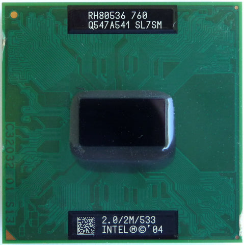 Intel Pentium M 760 Laptop CPU Processor- SL7SM