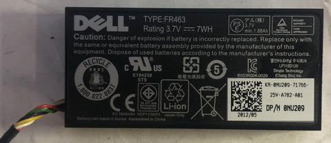 Dell PowerEdge R410 Server FR463 PERC Battery- NU209