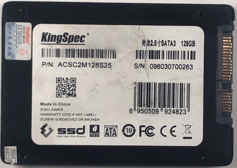 KingSpec ACSC2M128S25 128GB SATA Solid State Drive