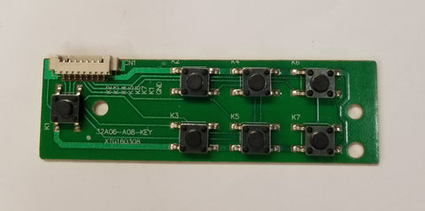 RCA RTU5540-C TV Keypad Button Board- 32A06-A08-KEY