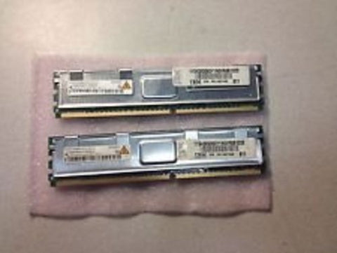 OEM 4GB 2 X 2GB PC2-5300F 667MHz 240 pin DDR2 SDRAM ECC Fully Buffered FB DIMM Server Memory IBM BladeCenter HS21 (1885,1915,8853-xx) IBM Part#s: 39M5789 (2 pcs), 39M5791, 40T1474