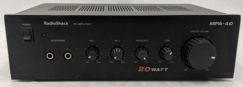 Radioshack MPA-40 20W PA Amplifier