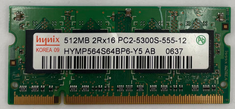 Hynix HYMP564S64BP6-Y5 512MB DDR2 Laptop RAM Memory