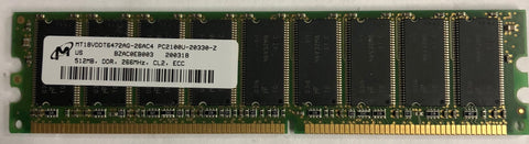 Micron MT18VDDT6472AG-26AC4 512MB DDR Server RAM Memory