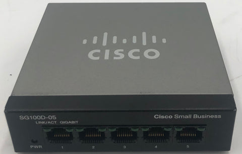 Cisco Small Business SG100D-05 5-Port Gigabit Desktop Switch