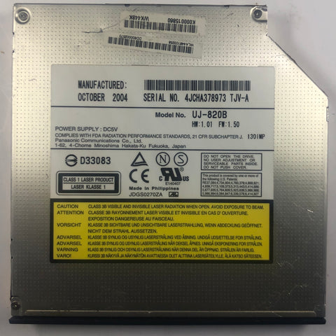Toshiba Satellite A75 Laptop UJ-820B CD/DVD-RW Drive- K000015860