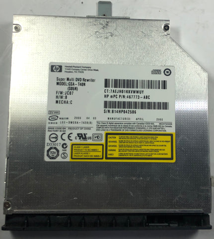 HP 530 Laptop GSA-T40N Super Multi DVD Rewriter- 438523-001