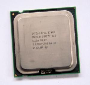 Intel Core 2 Duo E7400 Desktop CPU Processor- SLGQ8