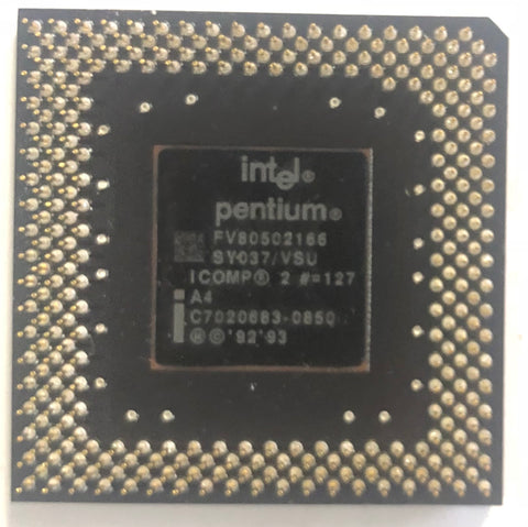 Intel Pentium 166 MHz Desktop CPU Processor- SY037