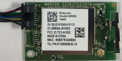 Hitachi 65R8 4K LED TV WM05 WiFi Module- 07-WM950B-ML1G