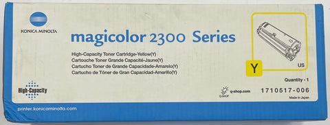 Konica Minolta Magicolor 2300 Series Yellow High Capacity Toner Cartridge- 1710517-006