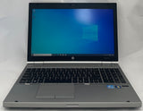 HP EliteBook 8560p Laptop- 128GB SSD, 4GB RAM, Intel i5 CPU, Windows 10 Pro